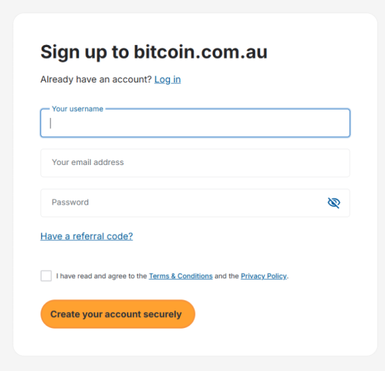 Step 3: Complete the Sign Up Form