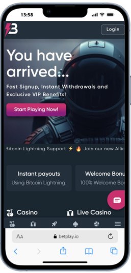 Betplay casino homepage