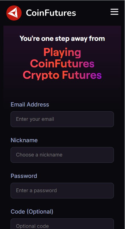 Coinfutures rejestracja