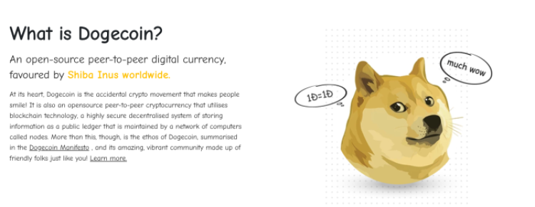 Dogecoin explanation.
