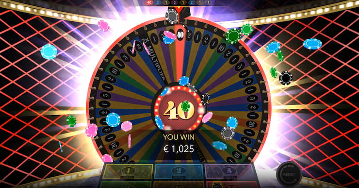A screenshot taken from the First Person Dream Catcher live casino game.