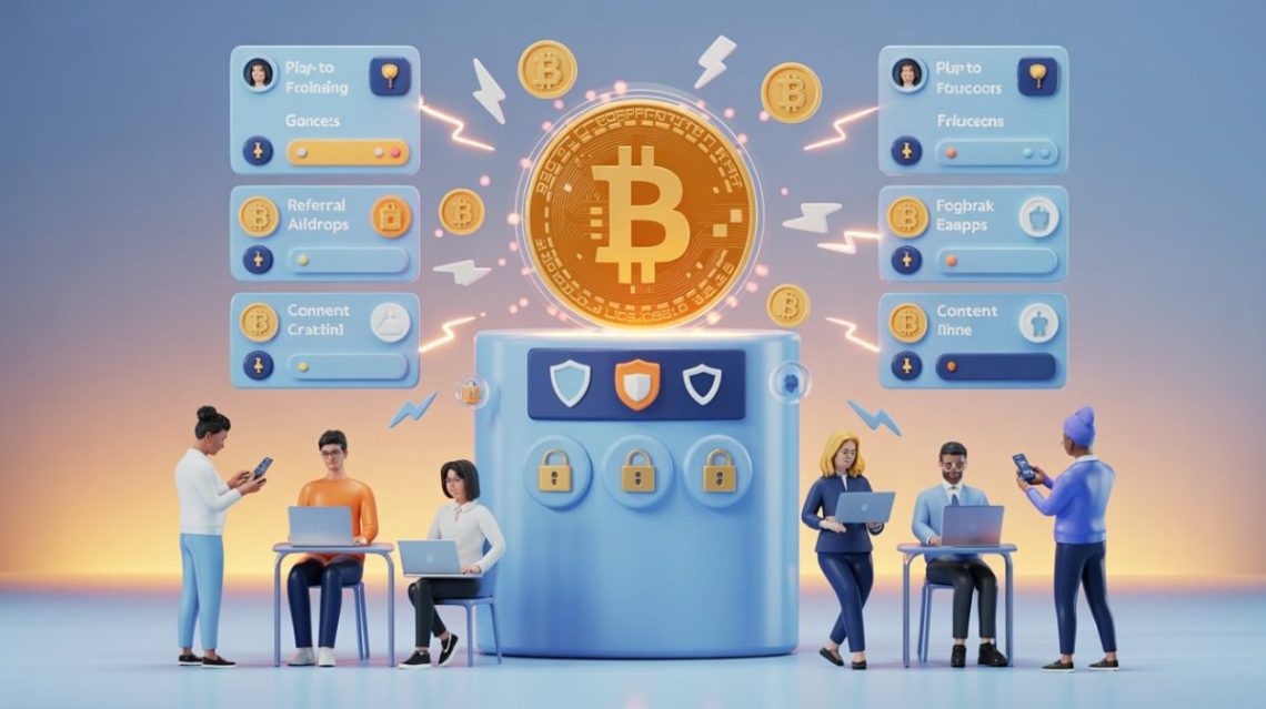 Formas seguras de ganhar Bitcoin grátis em 2025 com jogos, faucets, cashback, airdrops e apps