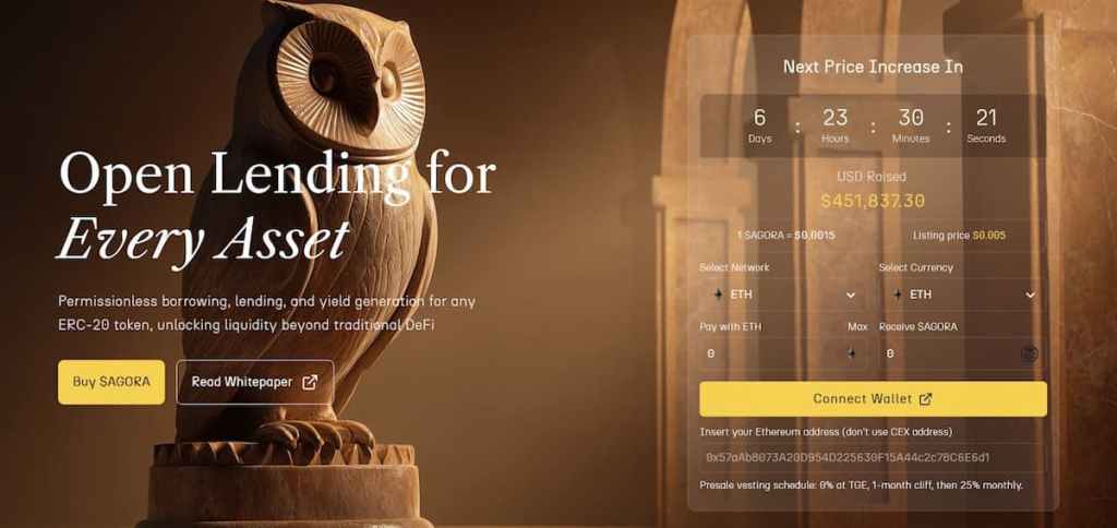 Accesează pagina oficială a presale-ului AgoraLend