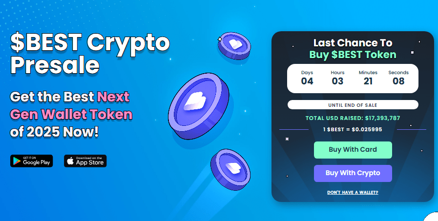 Best Wallet Token presale ends in 4 days.