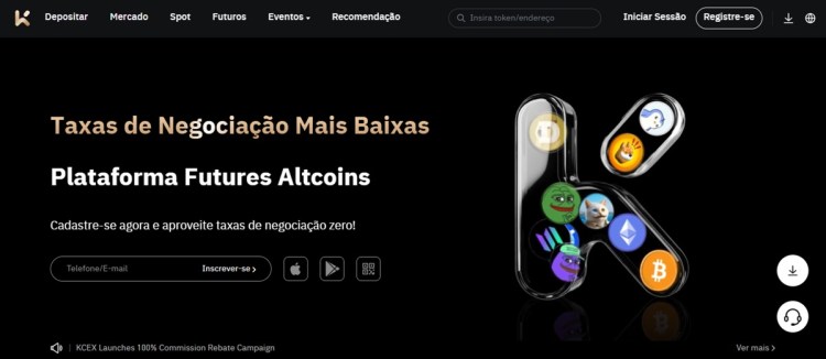 KCEX traz boas opções de derivativos com taxas competitivas para margin trading