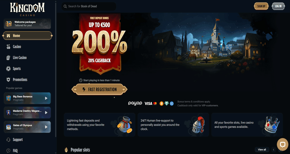 kingdom-casino-uk-short-review Kingdom Casino - Provides a regal gaming experience with high-stakes tables and exclusive VIP rewards.