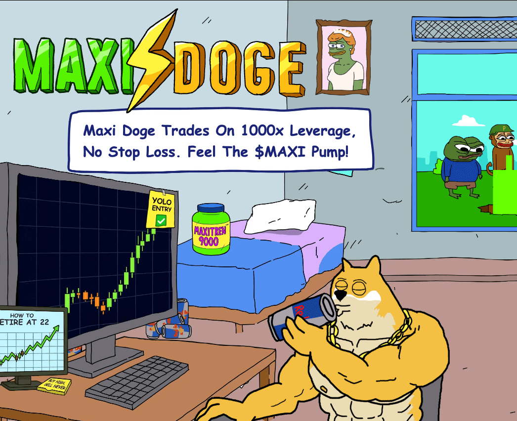 Maxi Doge meme mascot.