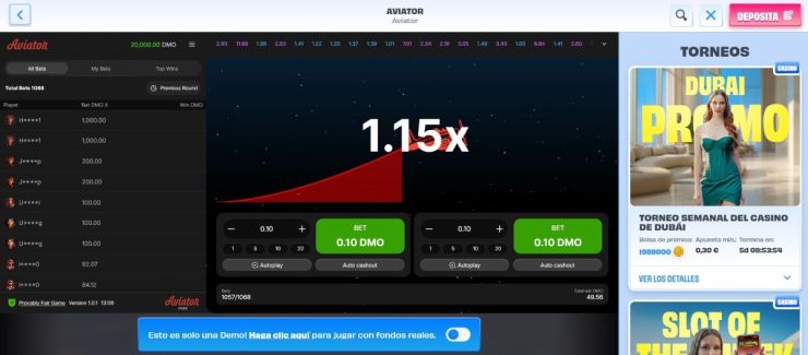 OnlySpins es uno de los mejores casinos con Aviator de España