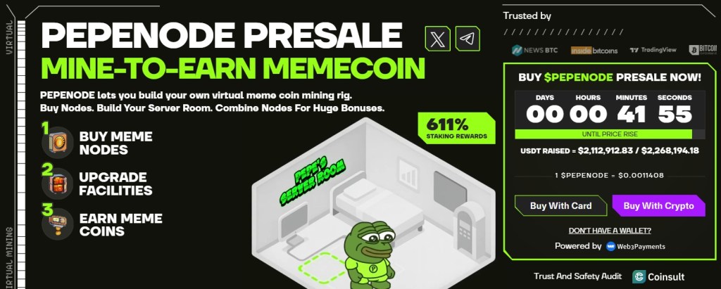 PepeNode strona główna przedsprzedaży