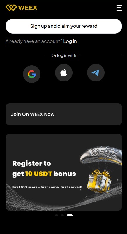 Weex strona główna