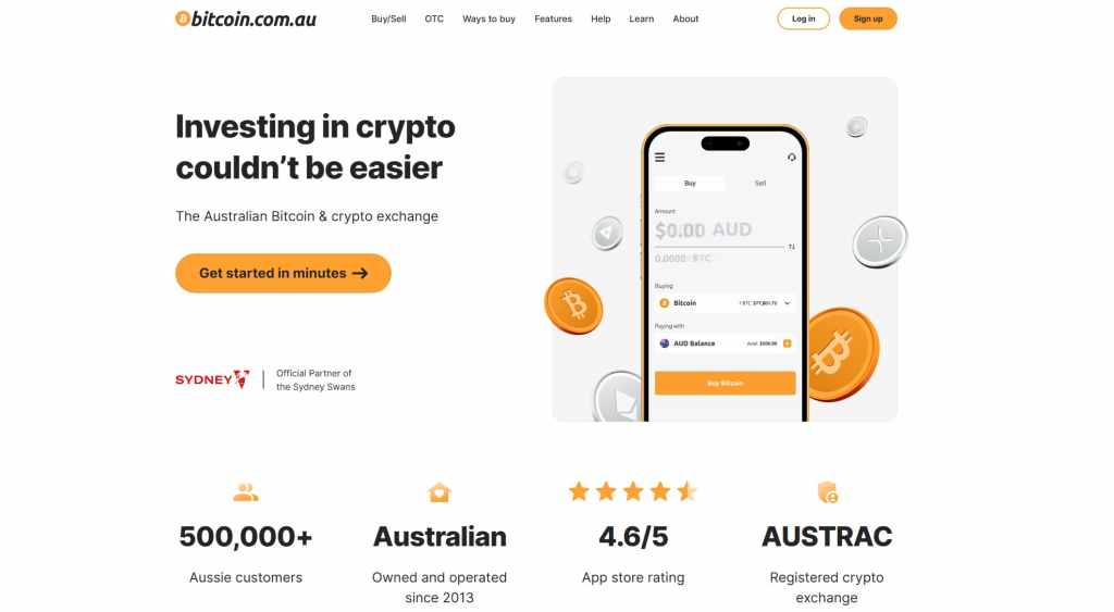 Asset selection by bitcoin.com.au.