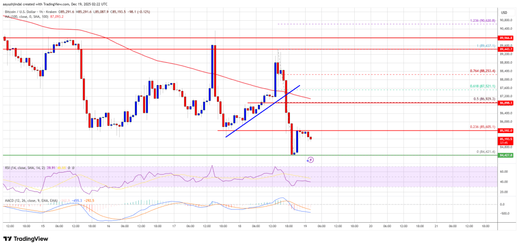 Bitcoin Price Retests Support—Is the Market Bracing for Volatility?