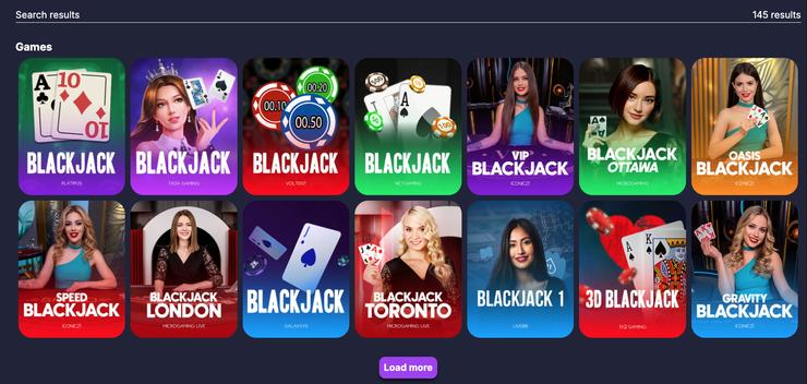 CoinCasino blackjack online