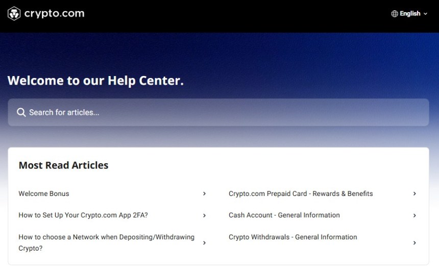 Crypto.com Customer Support