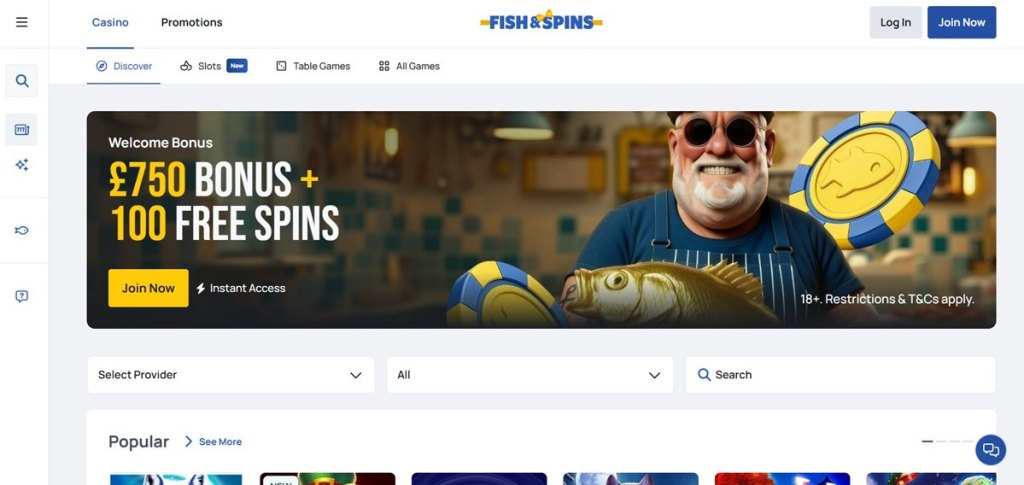 Fish & Spins european online casinos not on gamstop