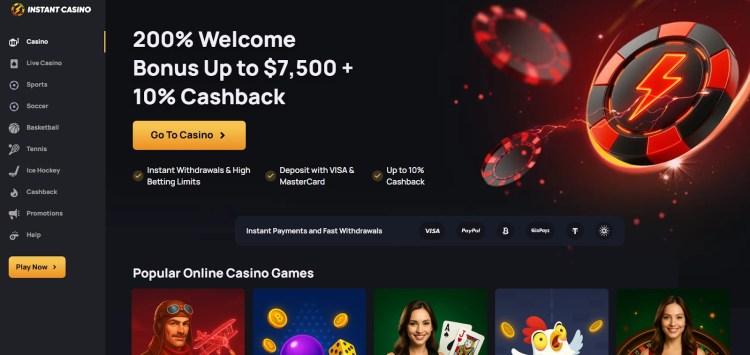 Instant Casino – Snelst uitbetalende Belgische casino + een groot bonuspakket