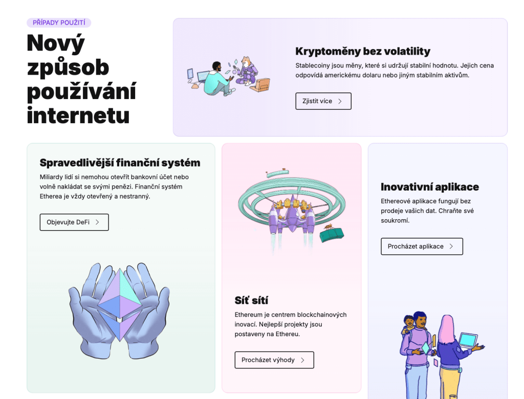 Možnosti využití - ethereum