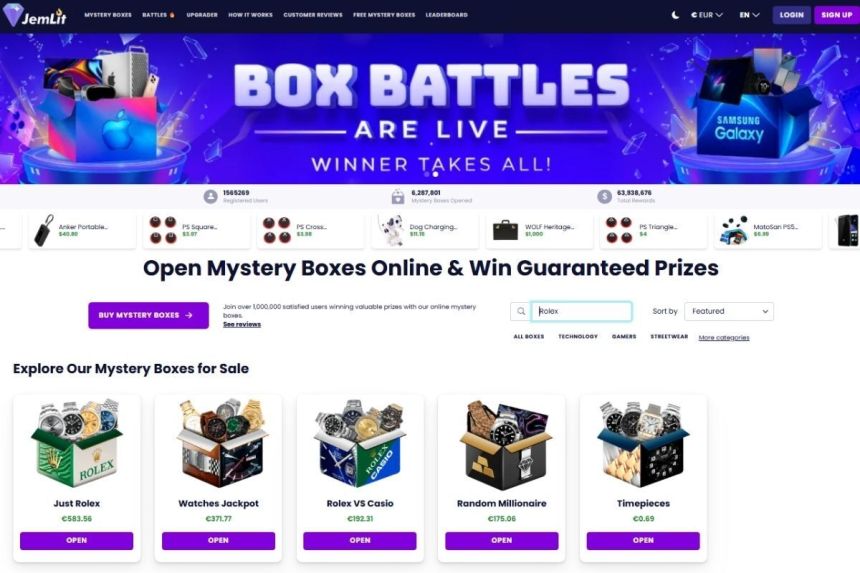 Mystery Boxes jemlit