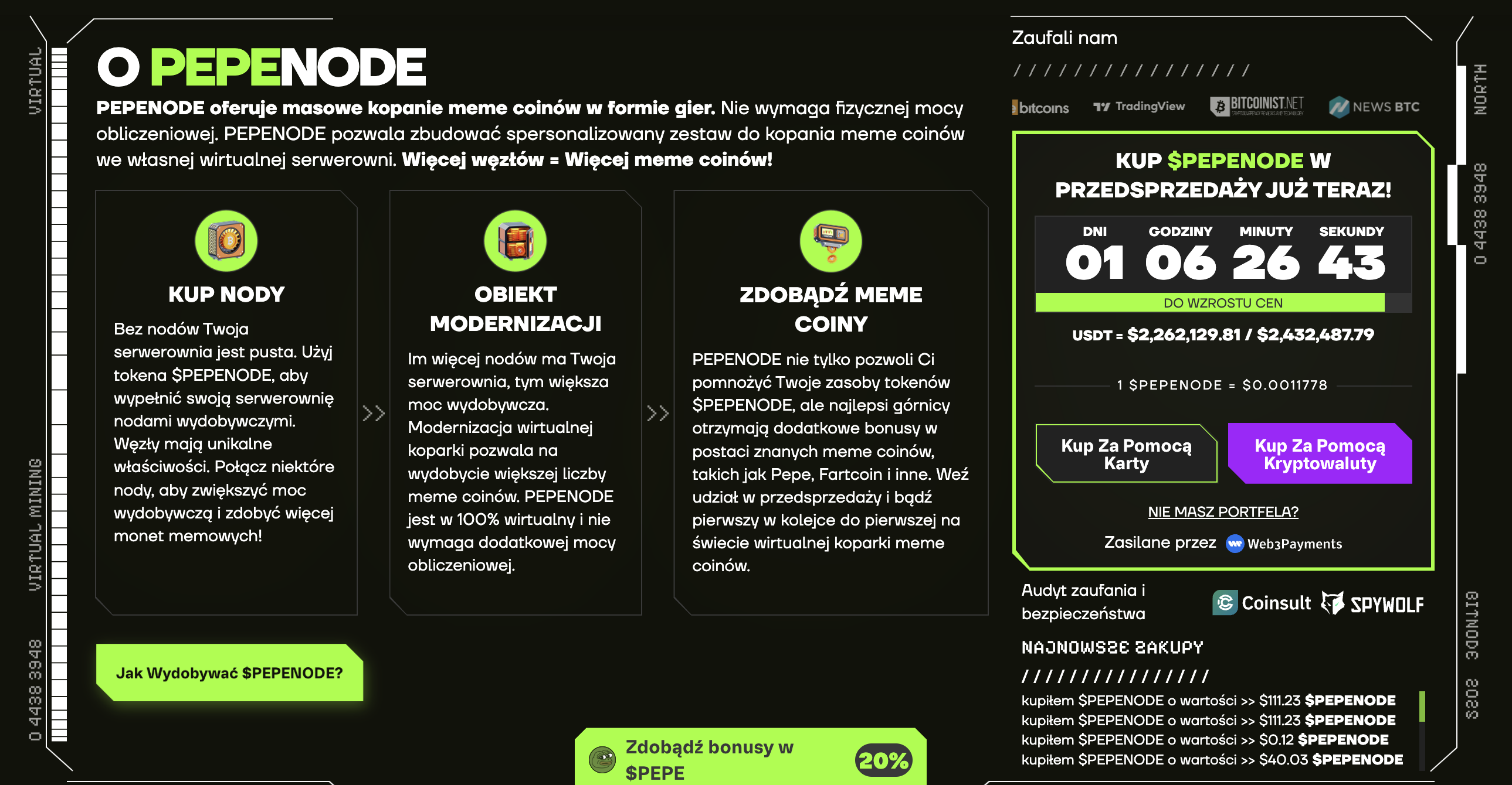 Pepenode – minería masiva en forma de juegos