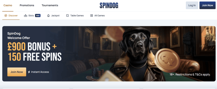 Spindog – Nieuw Engels casino met enorme spelkeuze