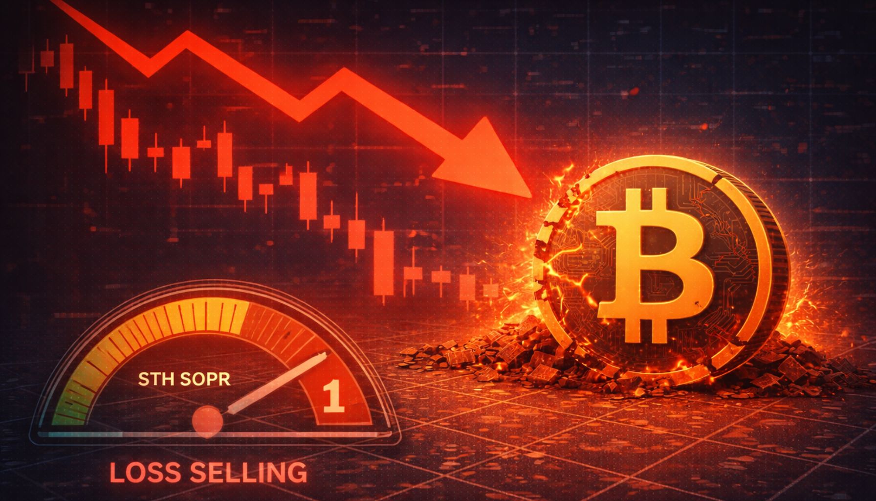 Bitcoin Faces Elevated Downside Risk: Loss Selling Takes Hold As STH SOPR Falls Below 1