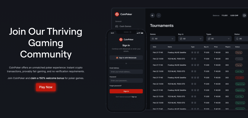 Zapojte se do komunity CoinPoker