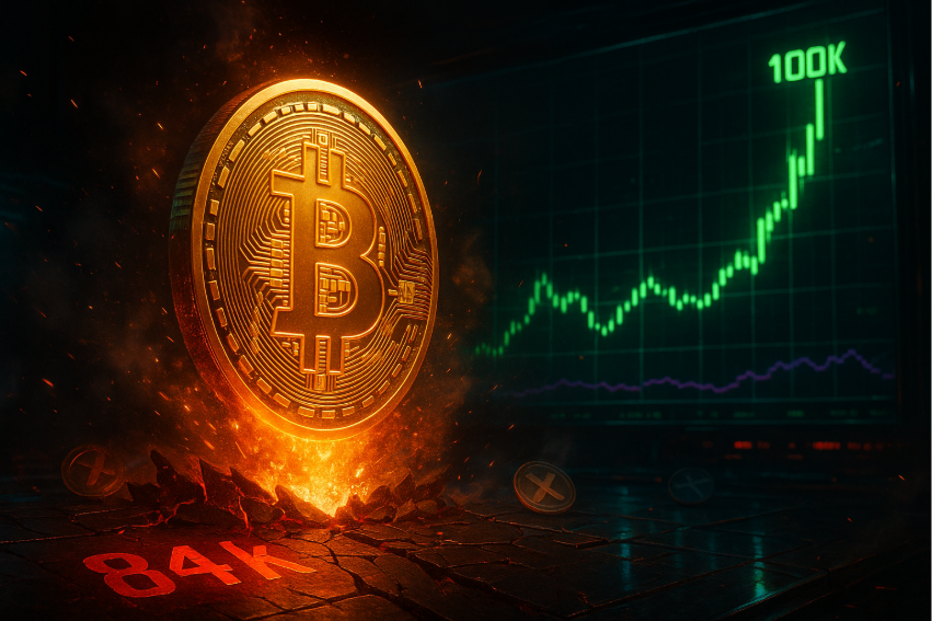 Bitcoin Explodeert 8% Na $84K Crash. Gaat De BTC Koers Deze Week Door $100K Breken?