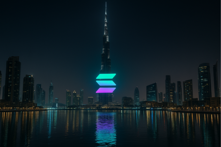 Dubai projecteert Solana op de Burj Khalifa - kan SOL nog $200 bereiken eind 2025?