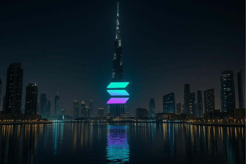 Dubai projecteert Solana op de Burj Khalifa - kan SOL nog $200 bereiken eind 2025?