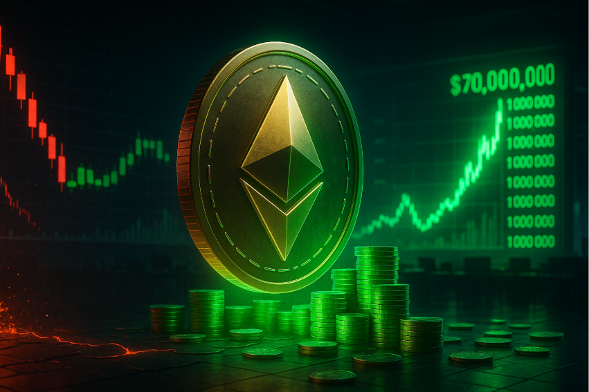 BitMine koopt $70M ETH tijdens crash. Tom Lee accumuleert voor Ethereum koers explosie