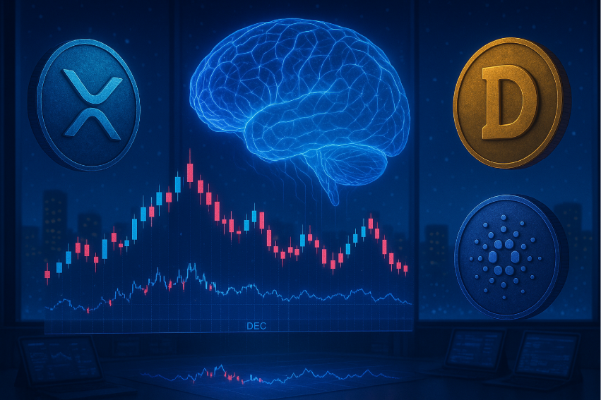 Gemini AI Voorspelt Crypto Volatiele December Voor XRP Dogecoin En Cardano