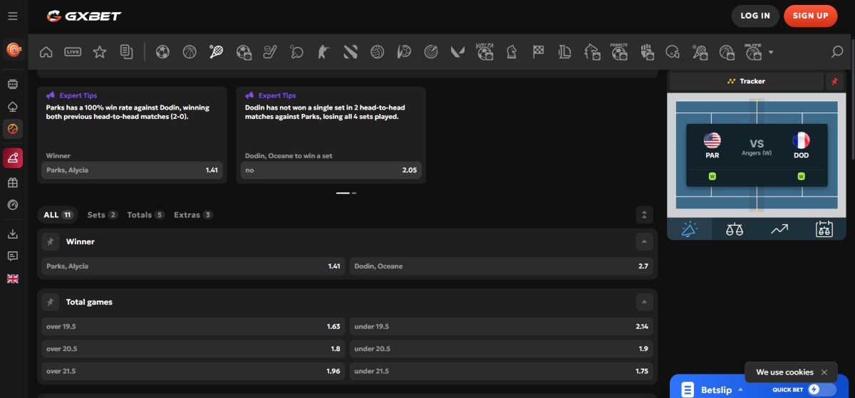 Gxbet, entre las mejores casas de apuestas para tenis