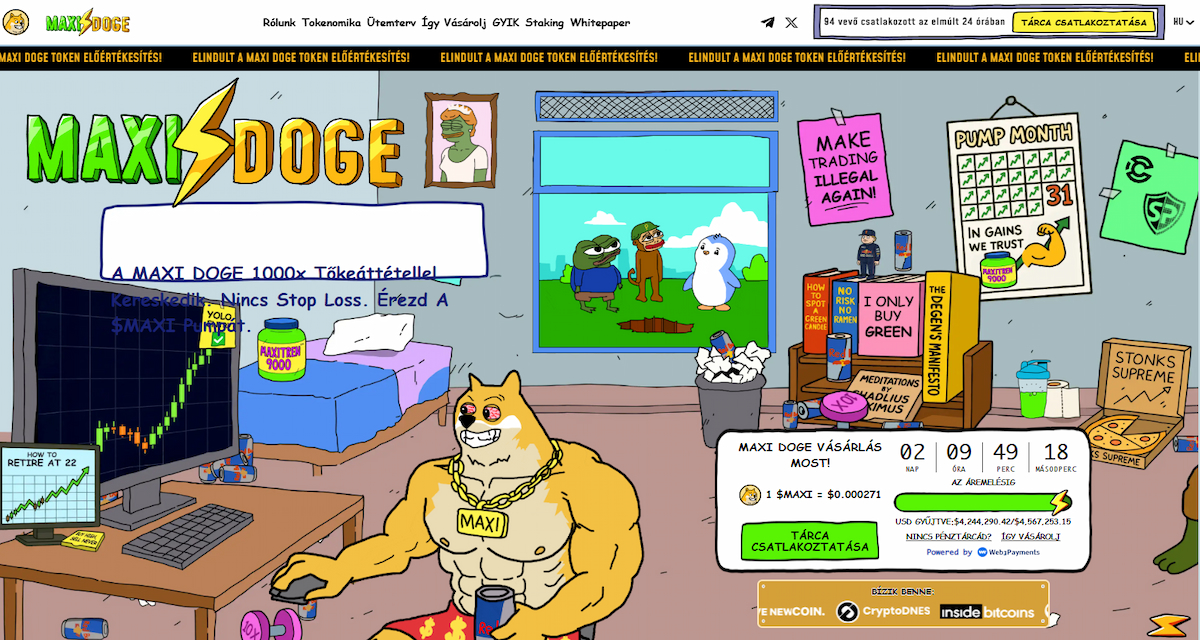 Maxi Doge - A Meme Coin Built for the Next Wave of Hype