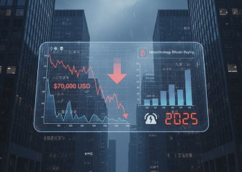 微策略比特幣買盤驟降至135枚：CryptoQuant警告2025熊市來臨、BTC恐回落至7萬美元區間