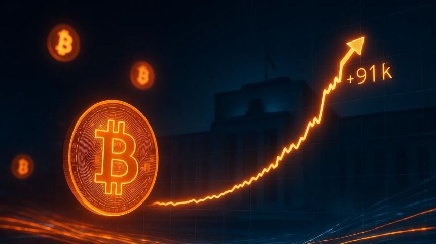 ビットコインが9万1000ドル台を回復