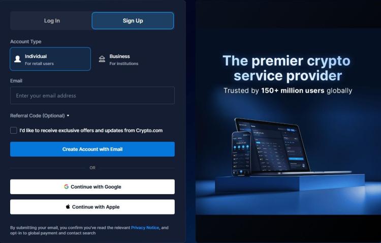 Crypto.com Regis info