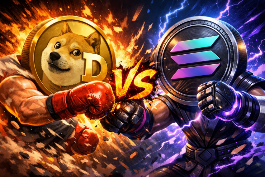 Solana en DOGE handelsvolume explodeert 35% in 24 uur - beste crypto meme 2025