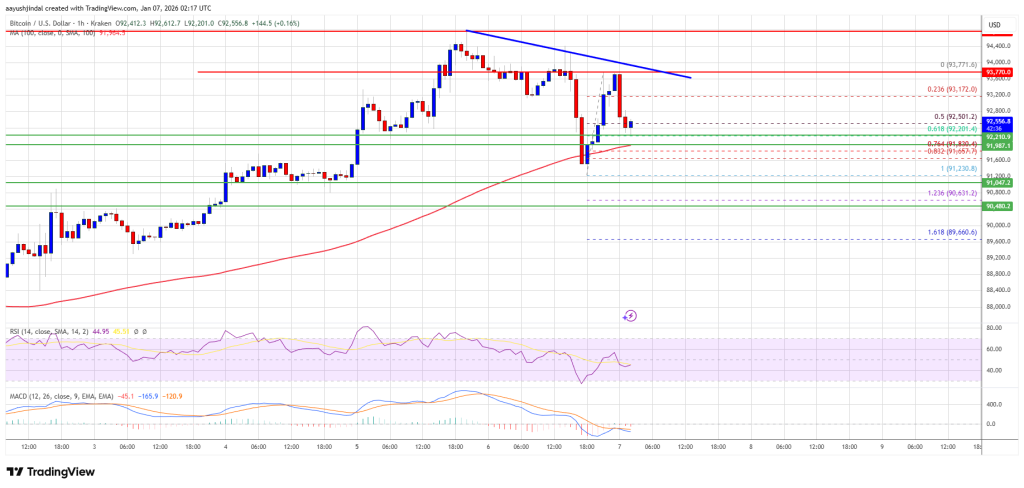 Bitcoin Price Shows Early Signs of a Pullback After Recent Run