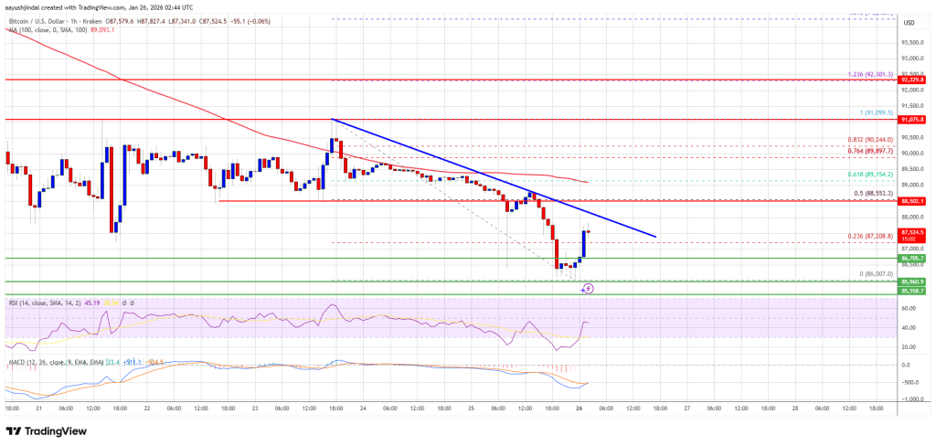 Bitcoin Price Breakdown Risk Grows As Bears Aim For $85K