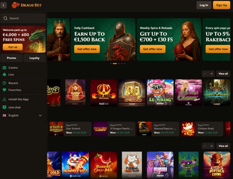 Dragobet Malta online casino