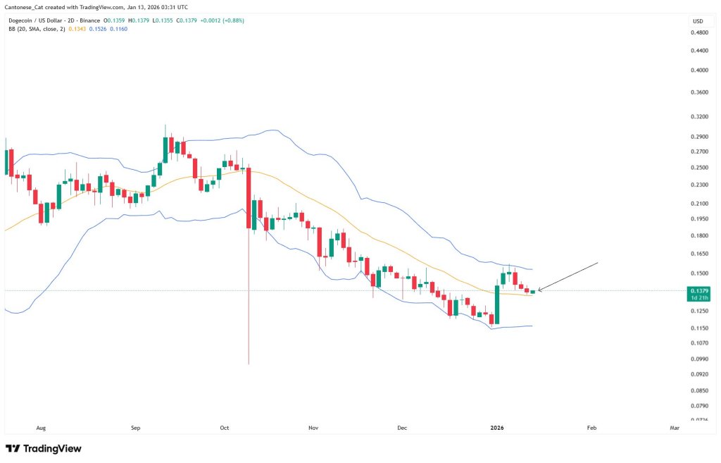 Dogecoin 2-day chart