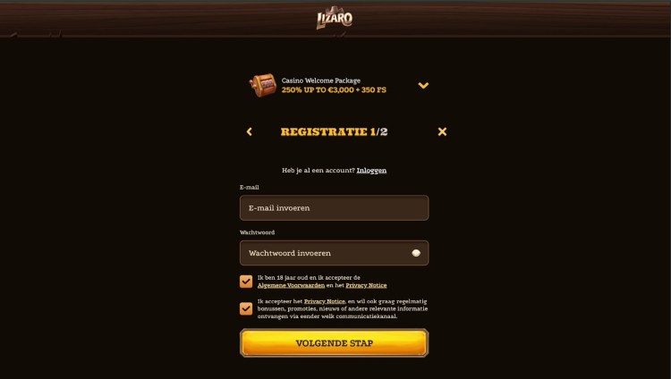 Registratie met e-mailadres online casino Malta