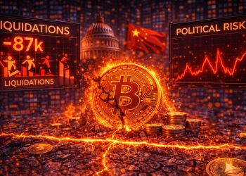 Bitcoin Breaks Below $87K As Political Risk Spikes – Liquidations Reveal The Real Driver