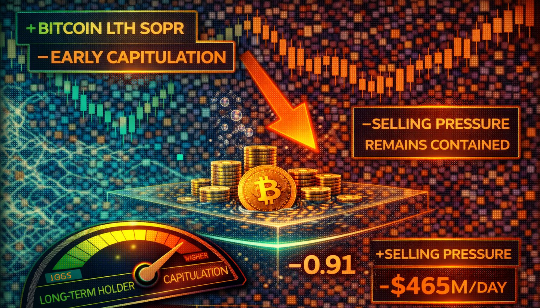 Bitcoin LTH SOPR Signals Early Capitulation, But Selling Pressure Remains Contained