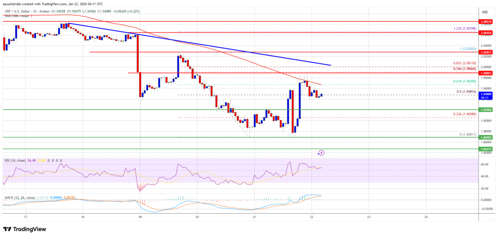 XRP Price Recovery Meets Strong Resistance, Upside Under Threat