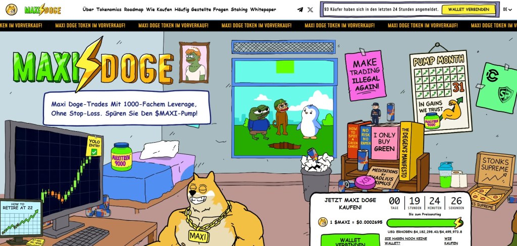 Maxi Doge (MAXI) Presale: Preis und Raise im Überblick