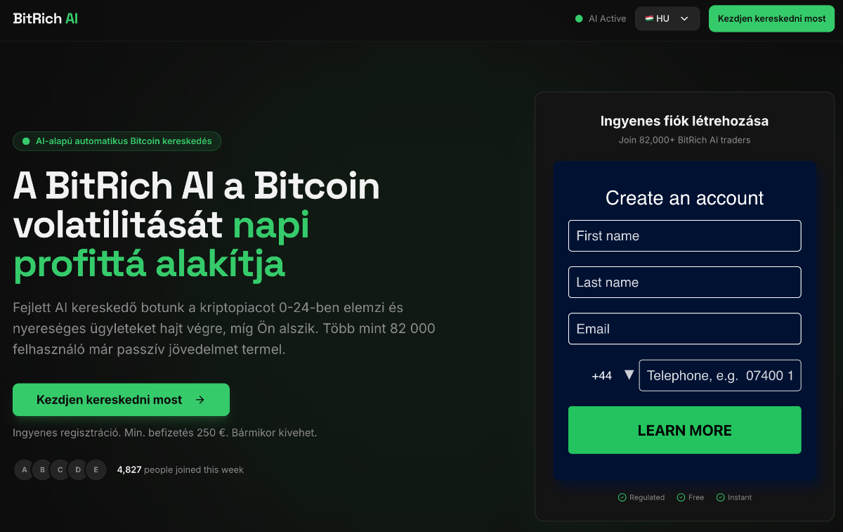 BitRich AI honlap