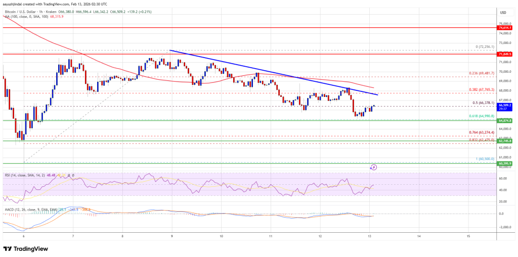 Bitcoin Price Bleeds Lower With $65K Becoming The Battleground