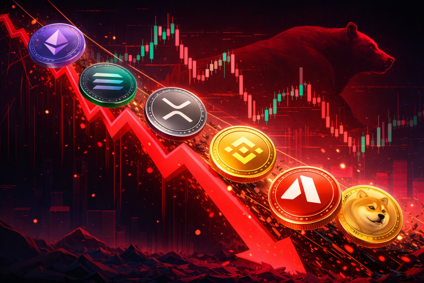 Pénurie de liquidités sur le marché des altcoins : 83 % des cryptomonnaies basculent dans une tendance baissière