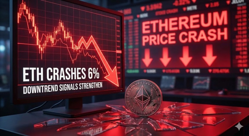 Ethereum Price Crashes 6%